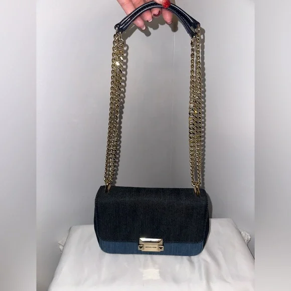 Michael Kors Sloan Small Denim crossbody! - Picture 8 of 9